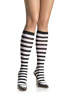 Knee socks, colorful stripes